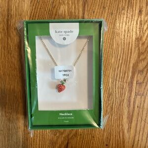 Kate Spade Red Strawberry Necklace